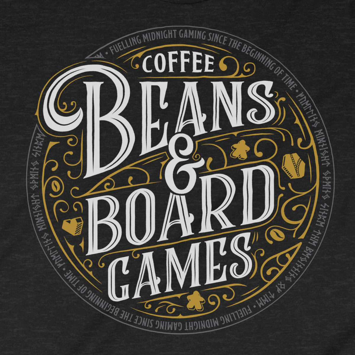 Coffee Beans & Board Games - T-Shirt