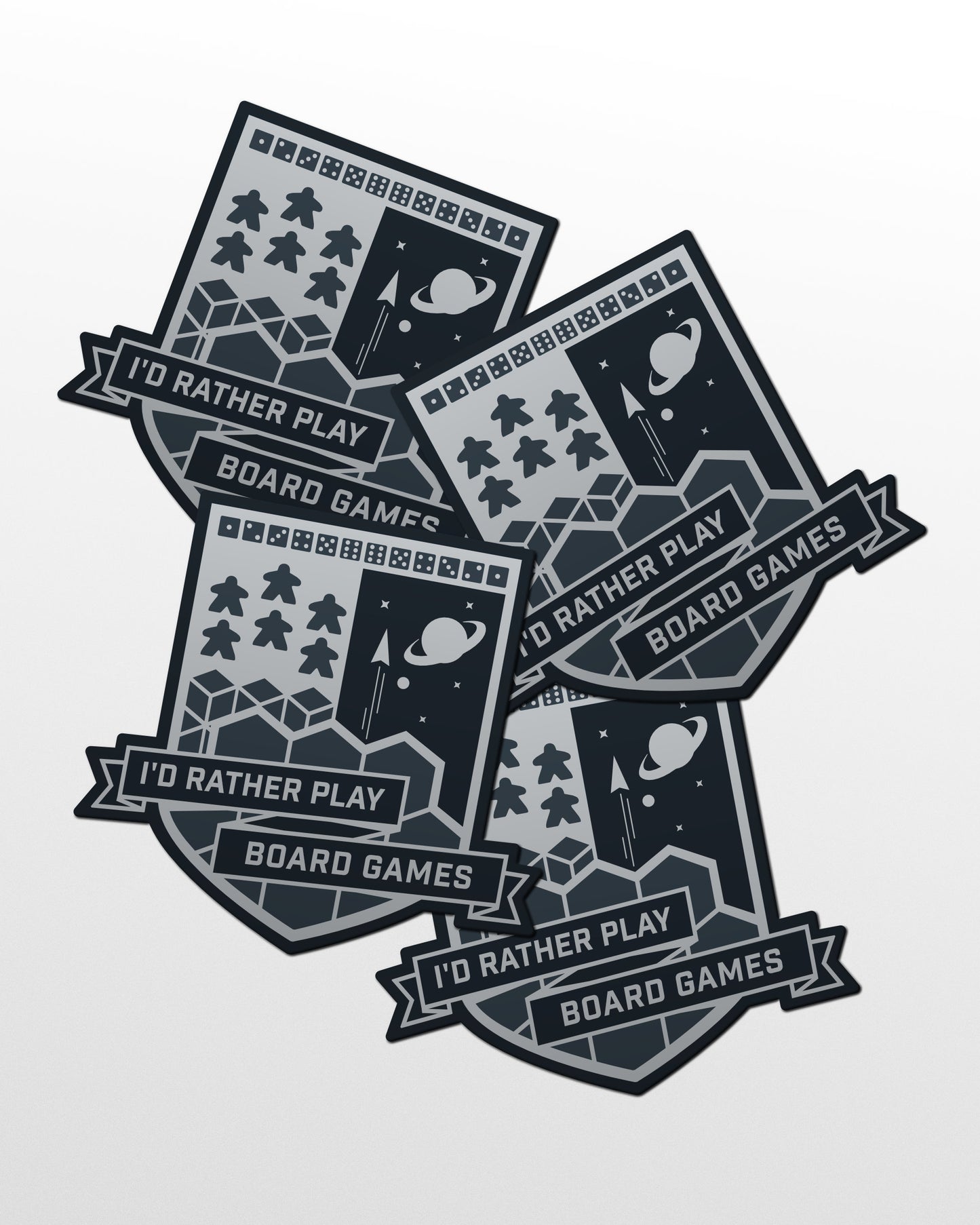 I'd Rather Play Board Games - 2" Sticker