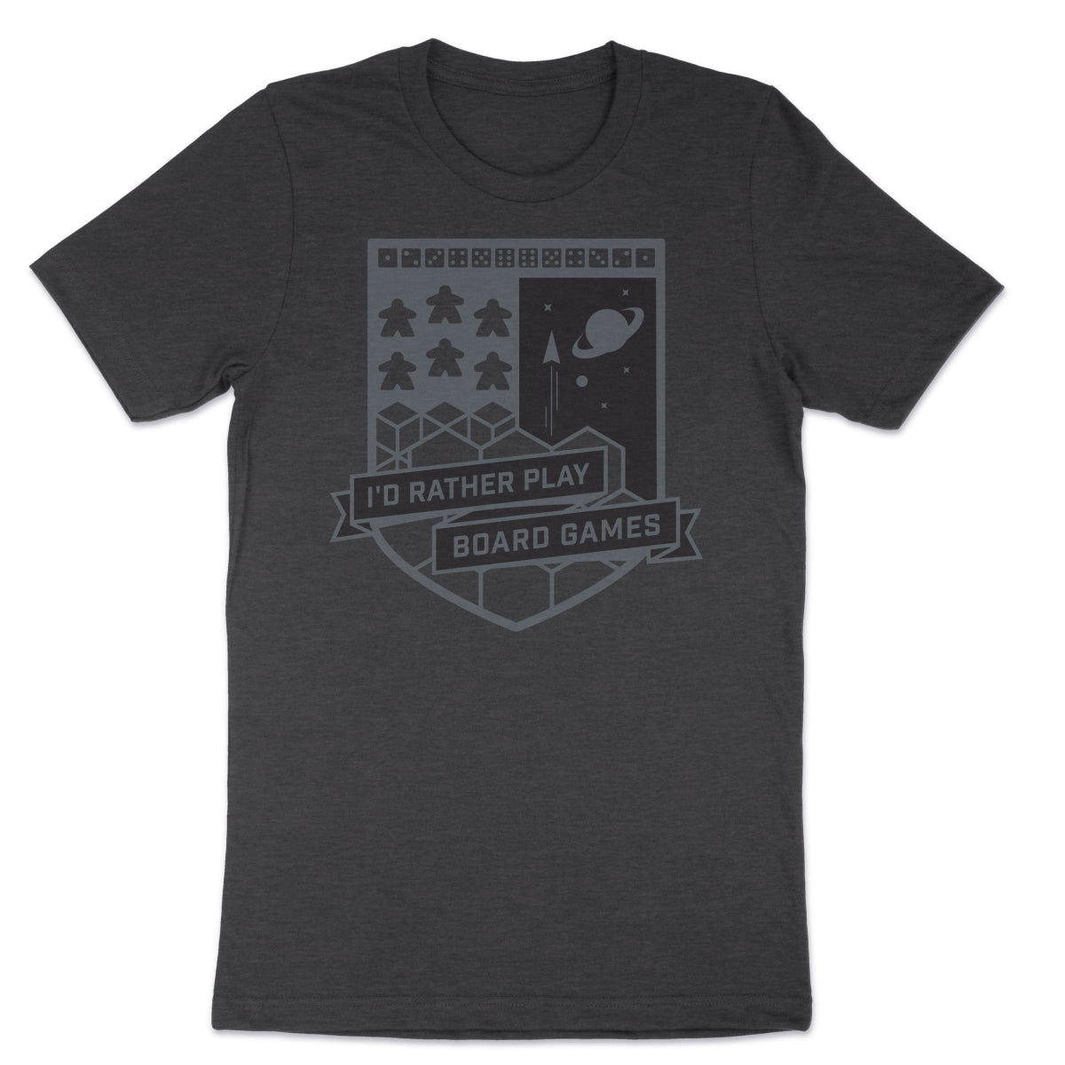 Board Game Crest - I'd Rather Play Board Games - Unisex T-Shirt