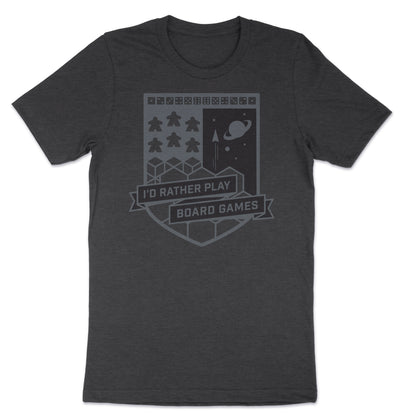 Board Game Crest - I'd Rather Play Board Games - Unisex T-Shirt