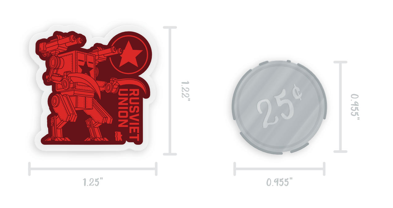 Scythe - Rusviet Union - 1.25" Acrylic Pin
